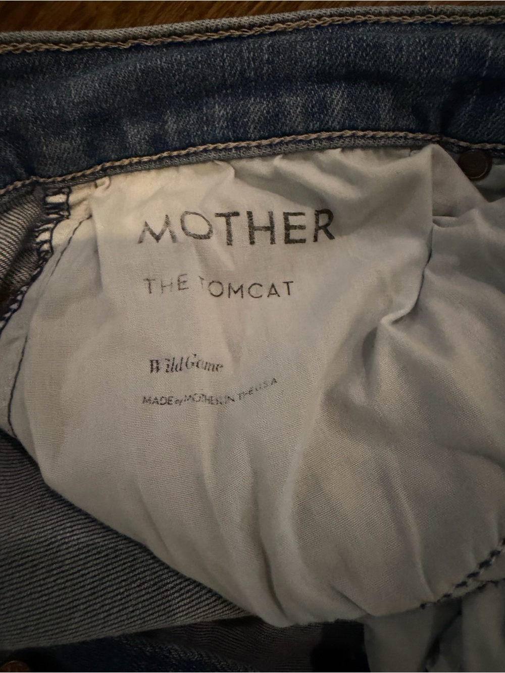 MOTHER Blue Denim 'The Tomcat' Jeans